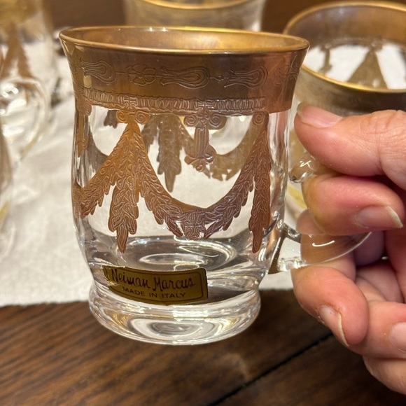 Neiman Marcus Gold Trim Glass Mug - Picture 6 of 11